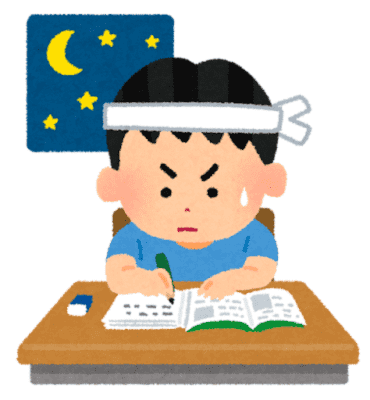 必死に書いている人