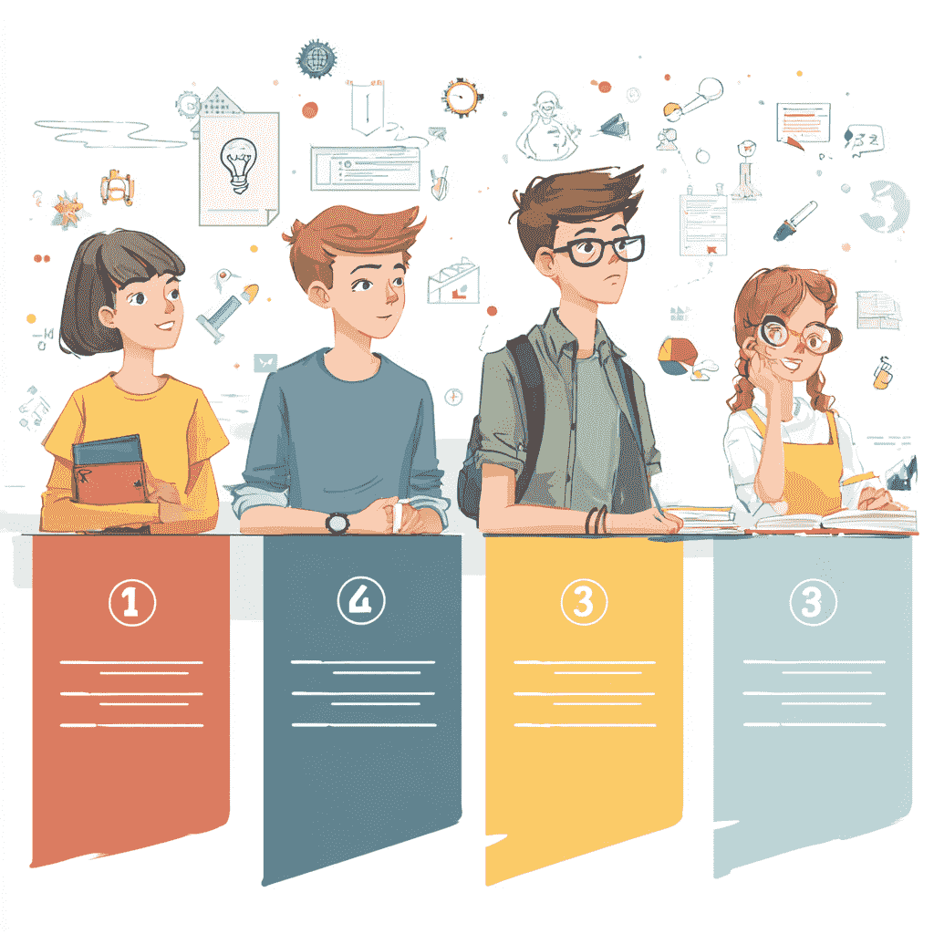 ブログ収益化までの6ステップを順番に示した図。開設からテーマ設定、ASP登録、ジャンル選定、記事執筆、広告設置までの流れを視覚化。